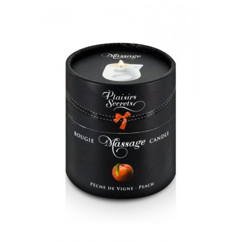 Массажная свеча с ароматом персика Bougie Massage Gourmande Pêche - 80 мл.