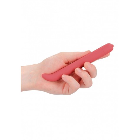 Розовый компактный вибростимулятор G-Spot Vibrator - 16 см.